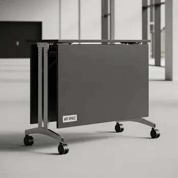 Аренда Стол мобильный складной серый антрацит 22 мм 140х70 в Университете «Сириус» — ART SPACE