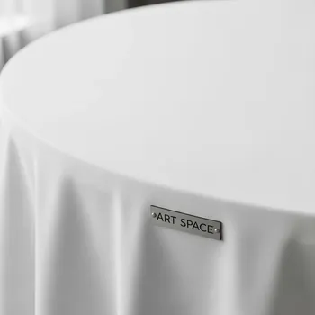 Аренда Скатерть круглая D 2200 журавинка гладь белая в Rodina Grand Hotel & SPA — ART SPACE