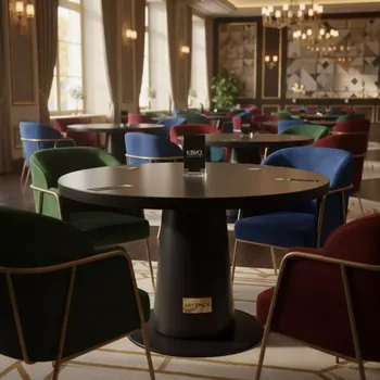 Аренда Стол пластиковый Max Table Ø90 черный Ø900х740 мм в Radisson Collection Paradise — ART SPACE