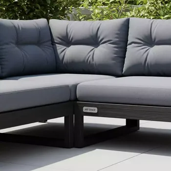 Аренда Модуль угловой деревянный с подушками Delgada в санатории «Черноморье» — ART SPACE