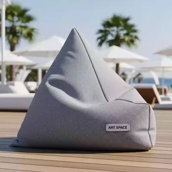 Аренда Пуф Shape треугольный светло серый в пляжном комплексе VinoGrad — ART SPACE