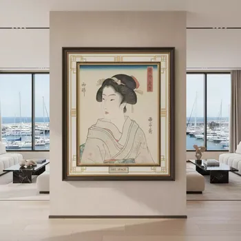 Аренда Картина Китагава Утамаро № 03 на территории Морпорта Сочи — ART SPACE