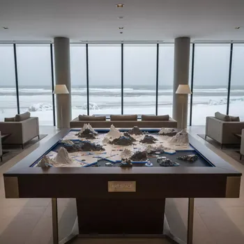 Аренда Стол игровой Ландшафт набор для игры в пляжном клубе Del Mar — ART SPACE