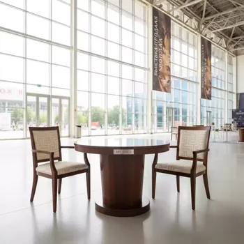 Аренда Комплект DECO 2 с круглым столом шоколад в Ледовом дворце «Айсберг» — ART SPACE