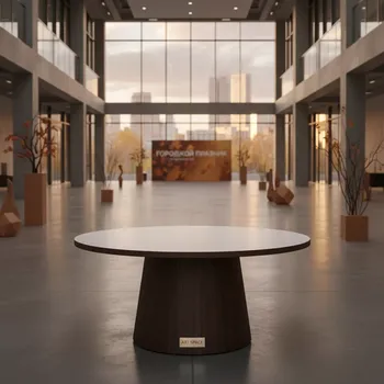 Аренда Стол Лидер 3 венге белый D 1200 в Gamma Sirius — ART SPACE