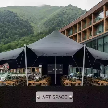 Аренда Тент Кайт 4х24 черный в Golden Tulip Rosa Khutor — ART SPACE
