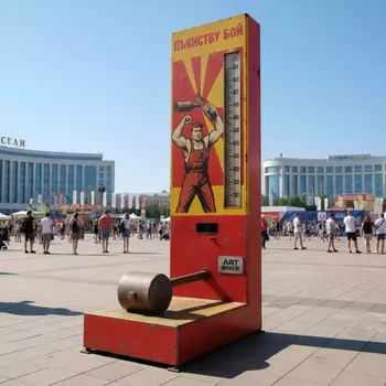 Аренда Аттракцион Силомер пьянству бой СССР на Медальной площади — ART SPACE