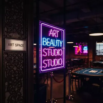 Аренда Вывески неоновые для салонов и студий в Red Arena — ART SPACE