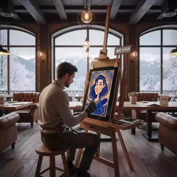 Аренда Художник шаржист в ресторане «Сыроварня» — ART SPACE