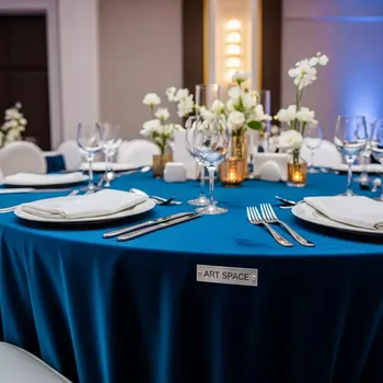 Аренда Скатерть бархат синяя в Rixos Krasnaya Polyana — ART SPACE