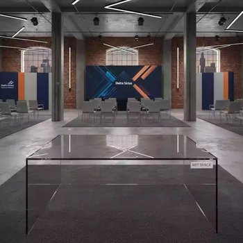 Аренда Столешница стеклянная для барной стойки Jumbo Corner Desk в Delta Sirius — ART SPACE