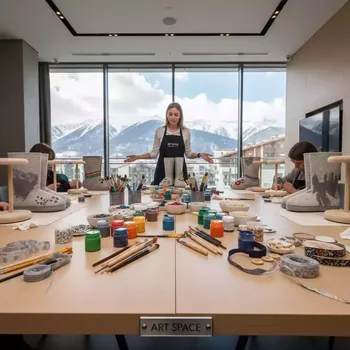 Аренда Мастер класс декорирование сувенирных валенок Radisson Hotel Rosa Khutor — ART SPACE