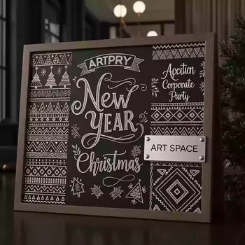 Аренда Доска новогодняя меловая в Alpha Sirius — ART SPACE