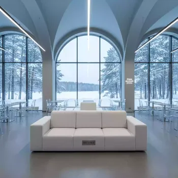 Аренда Диван модульный Block white 2 в ресторане «Voda» — ART SPACE