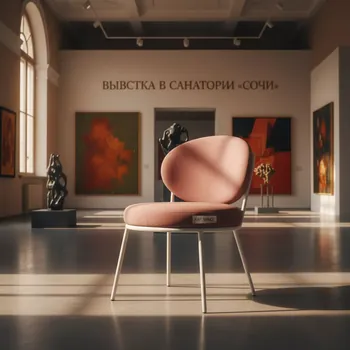 Аренда Стул Раунд белый розовый велюр в санатории «Сочи» — ART SPACE