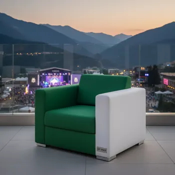 Аренда Кресло Cube зелено белое в казино «Сочи» — ART SPACE