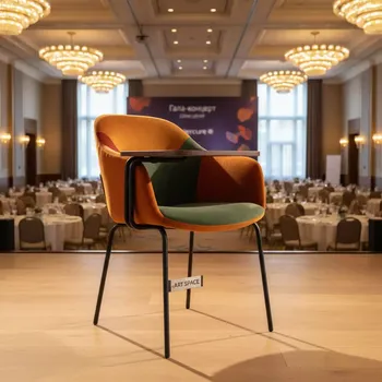 Аренда Стул Gabana с пюпитром ЛДСП велюр Zodiak каркас RAL в Mercure Сочи Центр — ART SPACE