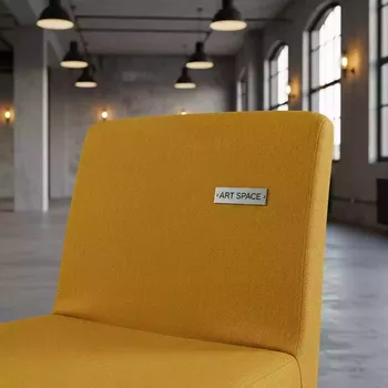 Аренда Чехол Е07 на стул Eames горчичный в лофте «Студия 21» — ART SPACE