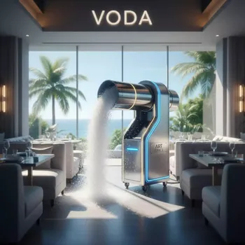 Аренда Генератор полимерного снега для фотосессии в ресторане «Voda» — ART SPACE