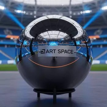 Аренда Шар декоративный 50 см серебро в VK Stadium Sirius — ART SPACE