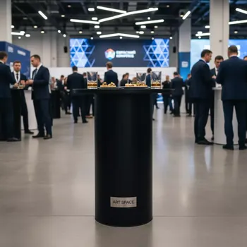 Аренда Стол коктейльный Carosello Black d 60 в Маринс Парк Отеле — ART SPACE