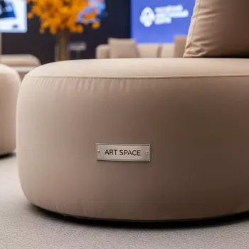 Аренда Пуф средний бархатный бежевый НОРМАН в Radisson Collection Paradise — ART SPACE