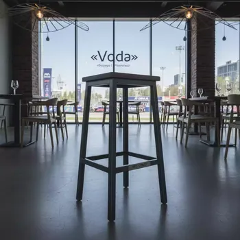 Аренда Табурет лофт темно серый в ресторане «Voda» — ART SPACE