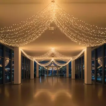 Аренда Гирлянда электрическая Winter Glade теплый свет 1000 ламп в Karat Resort — ART SPACE