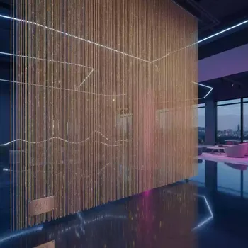 Аренда Дождик полипропилен золотой новогодний в Red Arena — ART SPACE
