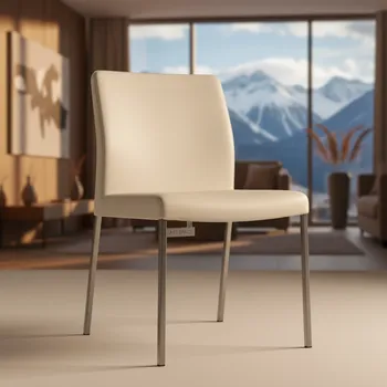 Аренда Стул кожзам Марвелл крем ножки металл RAL Olys в Radisson Hotel Rosa Khutor — ART SPACE
