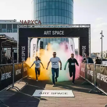 Аренда Забег красочный в ресторане «Паруса» — ART SPACE