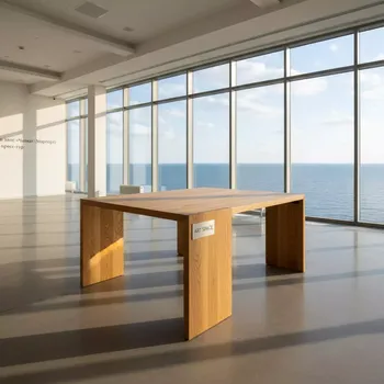Аренда Стол Lord дуб натуральный в зале «Чайка» (Морпорт) — ART SPACE