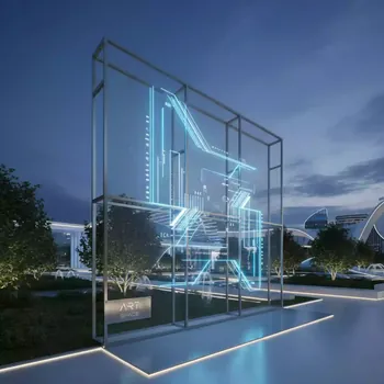 Аренда Экран светодиодный сеточный с шагом 30 мм в парке «Ривьера» — ART SPACE