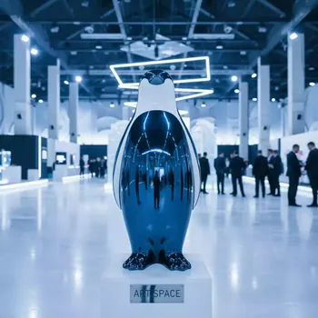 Аренда Пингвин декоративный Ping в ледовом дворце «Роза Хутор» — ART SPACE