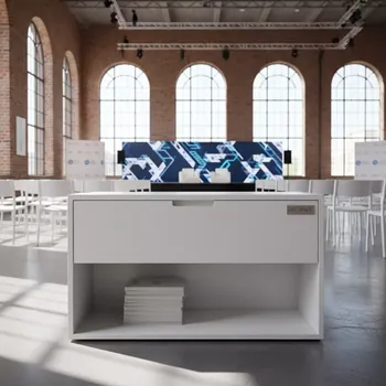 Аренда Комод Линкс с ящиком и полкой каркас белый ящики белые в лофте «Студия 21» — ART SPACE