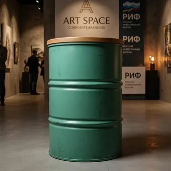 Аренда Черный стол-бочка Сочи в ART SPACE