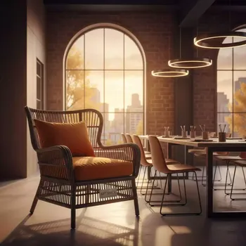 Аренда Кресло плетеное с подушкой Adelma в Alpha Sirius — ART SPACE