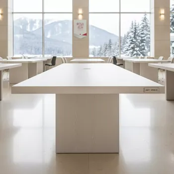 Аренда Стол Лидер 1 1500х900 белый ясень кромка ПВХ в Swissôtel Resort Sochi Kamelia — ART SPACE