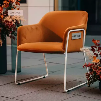 Аренда Стул мягкий Bloom View велюр металл белый карамель в Radisson Blu Resort & Congress Centre — ART SPACE