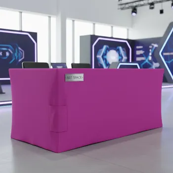 Аренда Стрейч скатерть для прямоугольного стола фуксия в Delta Sirius — ART SPACE