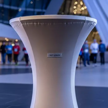 Аренда Чехол стрейч на коктейльный стол 110х70 шампань в Cosmos Sochi Hotel — ART SPACE