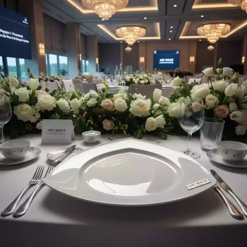 Аренда Блюдо треугольник Regina с бортом 27х27х27 см в Radisson Blu Resort & Congress Centre — ART SPACE