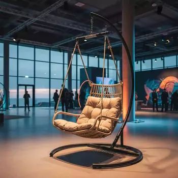 Аренда Кресла подвесного FRESCO GRANDE 2XL светло коричневое в Сириус Арене — ART SPACE
