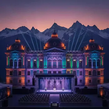 Аренда Подсветка архитектурная дворец Юсупова на площадке Rosa Peak (2320м) — ART SPACE