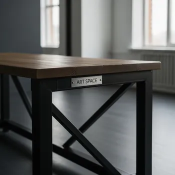 Аренда Стол темный Loft 1.2х2.5 м в лофте «Студия 21» — ART SPACE