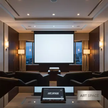 Аренда Экран для проектора с электроприводом Lumien Master Control LMC 100113 16 9 220х184 MW в отеле Radisson Lazurnaya — ART SPACE