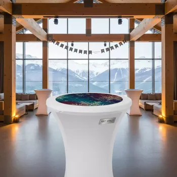 Аренда Чехол стрейч с напероном для коктейльного стола в Courtyard by Marriott Sochi — ART SPACE