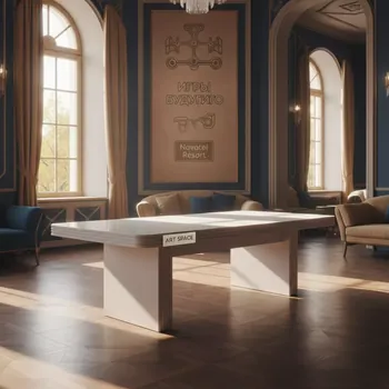 Аренда Стол Лидер 1 белый кромка ПВХ 900х600 мм в Novotel Resort — ART SPACE