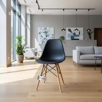 Аренда Стул дизайнерский Eames DSW black в Boutique Hotel PORTUM 1905 — ART SPACE