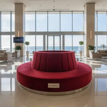 Аренда Кресла Half Ring вельвет красные в Swissôtel Resort Sochi Kamelia — ART SPACE